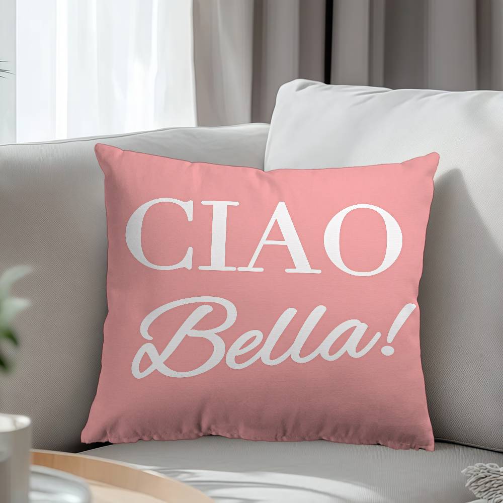Ciao Bellas Italy Cushion Cover Decorative Pillow Sofa Home Decor Case Pillow Cases