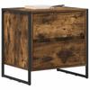 Nightstand Smoked Oak 50 x 39.5 x 50 cm Particleboard