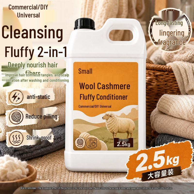 Wool & Cashmere Softening Detergent for Sweaters and Coats - Fluffy, Anti-Shrink Cleaner