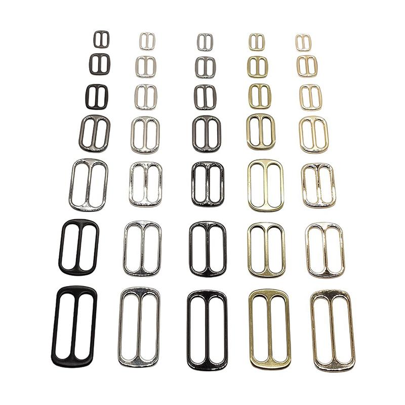 Metal Three Glide Slide Buckle 1Pcs Wear Resistant for DIY Leather Craft Gift Bag Strap Belt Decorative Webbing