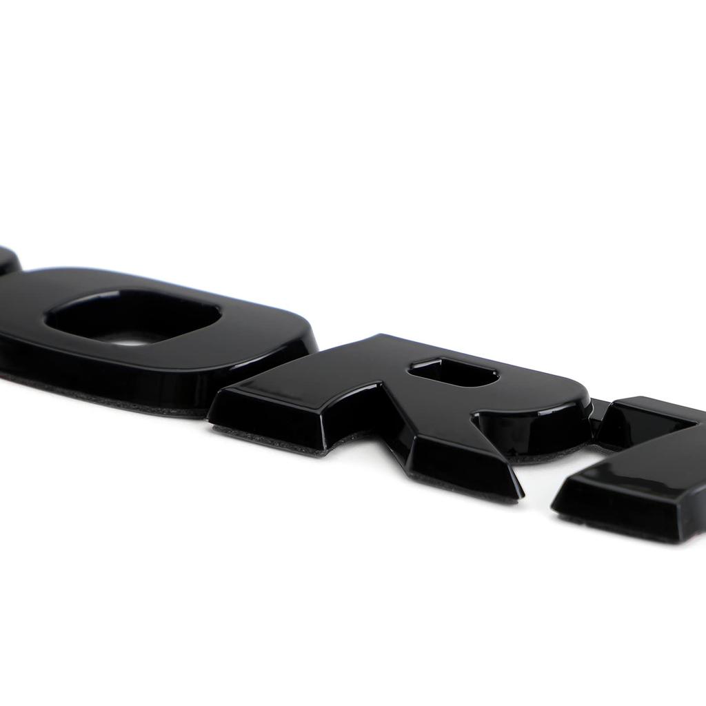 Frezon Emblem Abzeichen Aufkleber Heckklappe Sport 3D Logo Metall Schwarz
