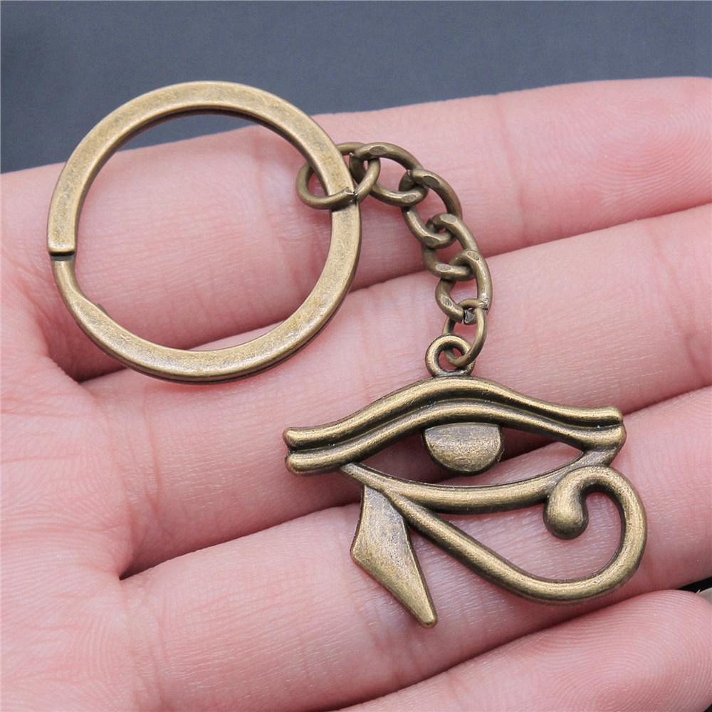 28mm Key Ring Hamsa Hand Eye Of Horus Wedding Jewelry Findings QY025