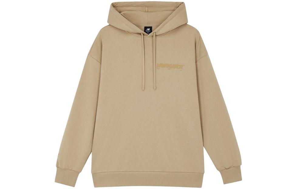 New Balance Sweatshirts Men s Khaki Hooded Moderate Regular AMT33326-INC L