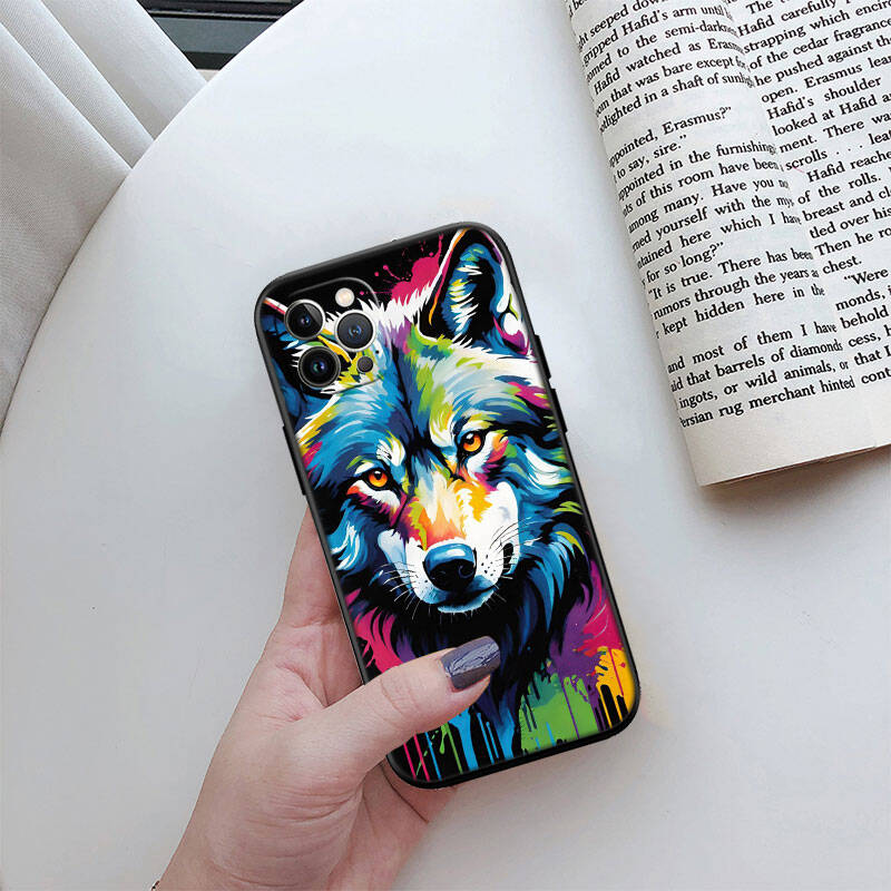 MH148 Animal Wolf Phone Shell Case for iPhone 7 8 11 12 13 14 15 16 17 16E XS Pro Max XR X SE Air