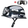 World War II German Style Motorcycle Helmet Capacetes Open Face Retro Cascos Para Moto