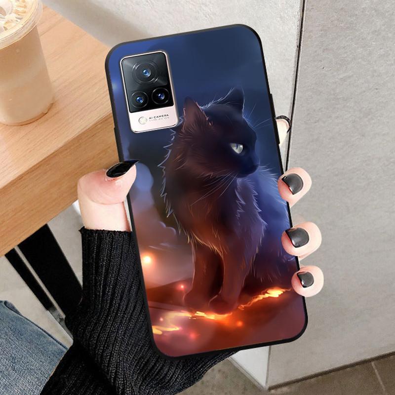 For Vivo V21 5G Case V2050 Silicone Soft Protective TPU Funda Cases for Vivo V21 4G Back Cover Bumper for VivoV21 V 21 5G V21E