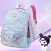 Large Capacity Nylon School Backpack For Grades 3-6 Cute Anime Cartoon Print