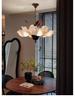 Vintage French Petal Chandelier - Zen-Inspired Song Dynasty Aesthetic for Living Room or Restaurant