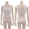 RAVIR Underwear Bra and Panty Size Small Women's Set, Cup, Ruffle, Stress-Free, Bust-Shaping, Wireless, Cute, Comfortable, Delicate, Stretchy, Fit,