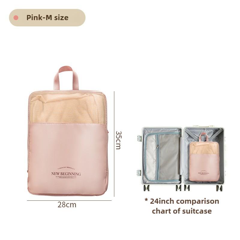 Travel Compression Packing Cubes Waterproof Nylon Bags for Suitcase, Underwear Organizer & Clothes Storage Vacation Essentials