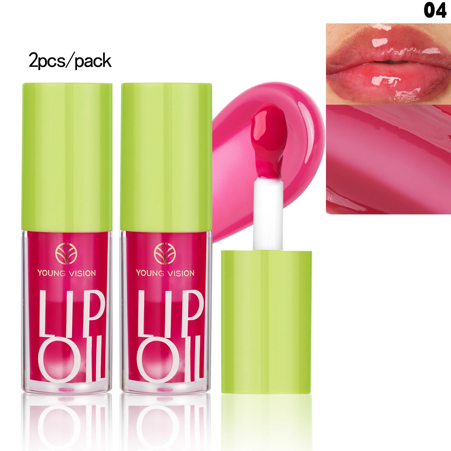 YOUNG VISION Transparante Lipolie 6 Kleuren Beschikbaar voor Lipbevochtiging Lipolie, Lipverrijkende Lipbescherming, Lipgloss