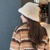 2023 Korean Style Waterproof Mink Bear Hat with Cat Ears - Warm Spring/Autumn Fashion for Women