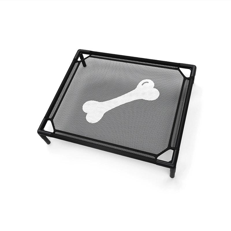 Cooling Elevated Dog Bed - Raised for Dogs, Cat, Outdoor With Guardrail, Breathable Mesh, Portable Camping Cot