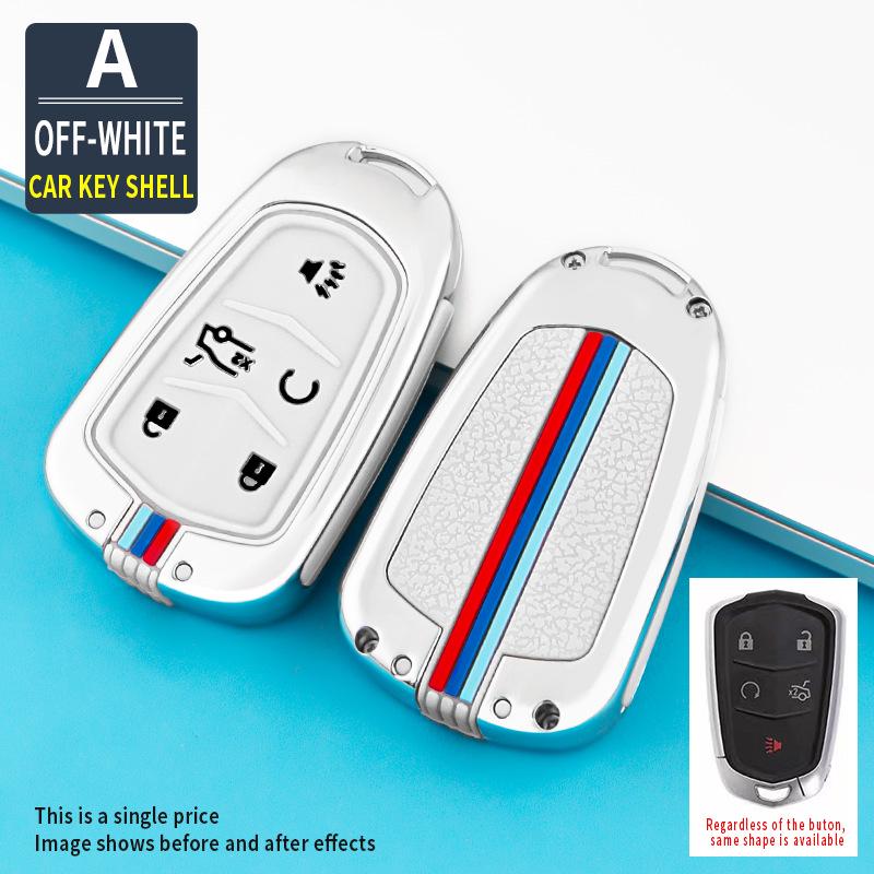 Silicone Remote Key Fob Cover for Cadillac XT5, CT6, XTS, XT4, and ATSL - Creative Design for Men and Women