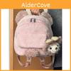 Borsa a Spalla Doppia Carina a Cartone Animato dell'Orso Duffy per Bambine e Adolescenti Realizzata in Materiale Peluche con Capacità di Archiviazione
