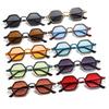 SHAUNA Retro Punk Men Polygon Square Sunglasses Fashion Clear Ocean Gradient Lens Eyewear Women Trending Sun Glasses UV400