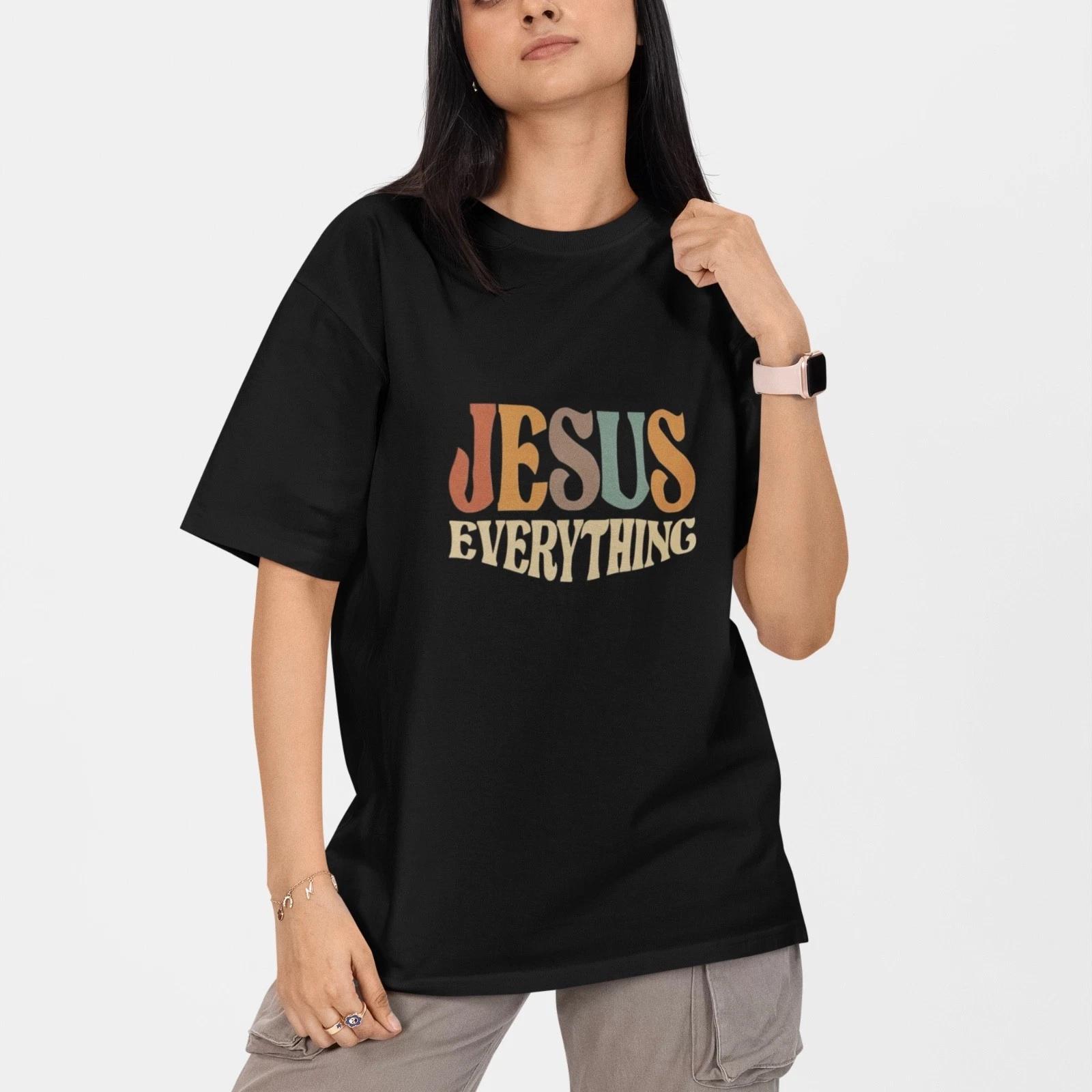 Jesus Everything T Shirt Christian Faith Tee Religious Vintage Gift Unisex S