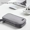 22 Capacity Multiple Pocket USB Storage Pouch Oxford Fabric Protector Flash Drive Cable Small Electronic Accessories