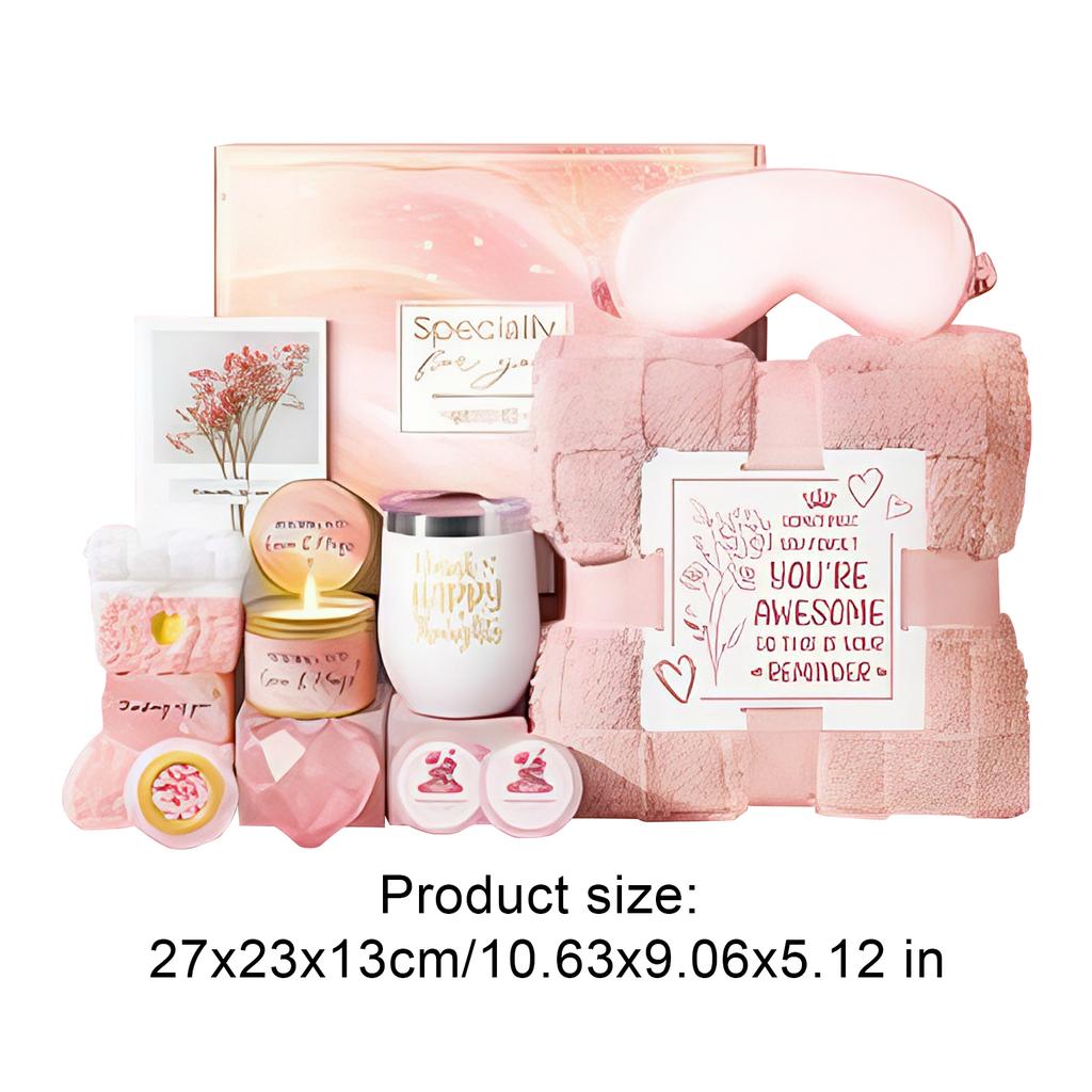10Pcs Spa Gift Basket Self Care Gift Baskets Relaxing Spa Gift Basket Birthday Gifts for Women