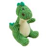 Dog Squeak Toys Plush Dinosaur Puppy Companion Dog Teething Toy For Aggressive Chewer Puppy Training Boredom Release Indoor