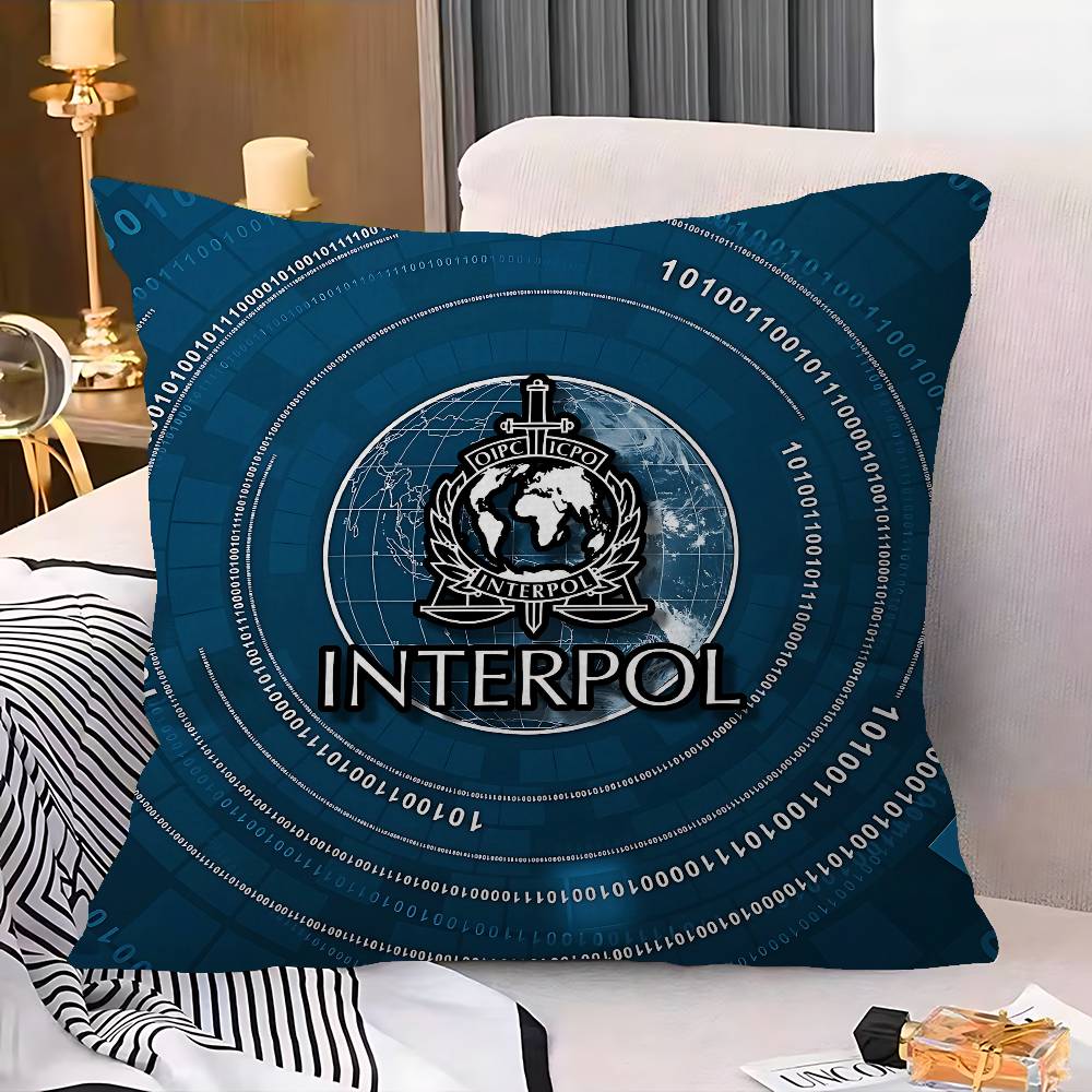 I-Interpols LOGO Pillowcase toon Gift Cushion Cover Bedroom Home Sofa Chair Seat Decor pillow case