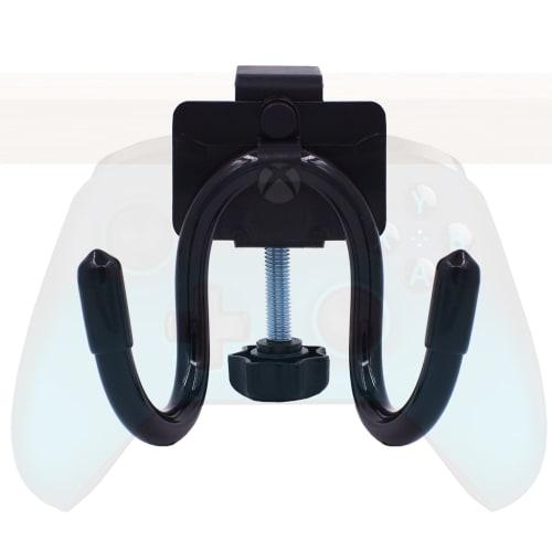 YYST Desk Mount Game Controller Holder Clamp-on Hanger Holder Storage Rack for PS3/PS4/PS5/Xbox 360/Xbox One/S/X/Elite/Series S/Series X Controller, P