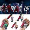 Yp429 Galaxy Guardians Silicone Keychain Movie Souvenir Car Key Chain Bag Pendant Gift
