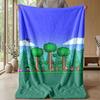 Soft Flannel Blanket Lightweight Cozy Bedroom Living Room CoverTerraria