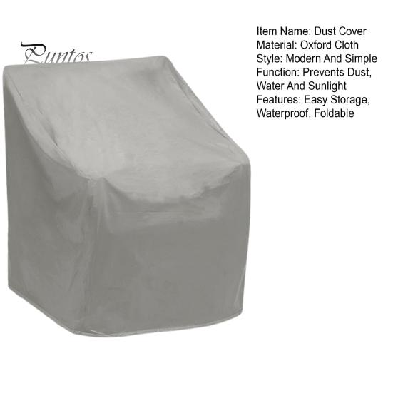 Weather-resistant Chair Cover Dustproof Waterproof Rainproof Prevent Sunlight Stackable Outdoor Furniture Protection Patio Sleeve Protector UV