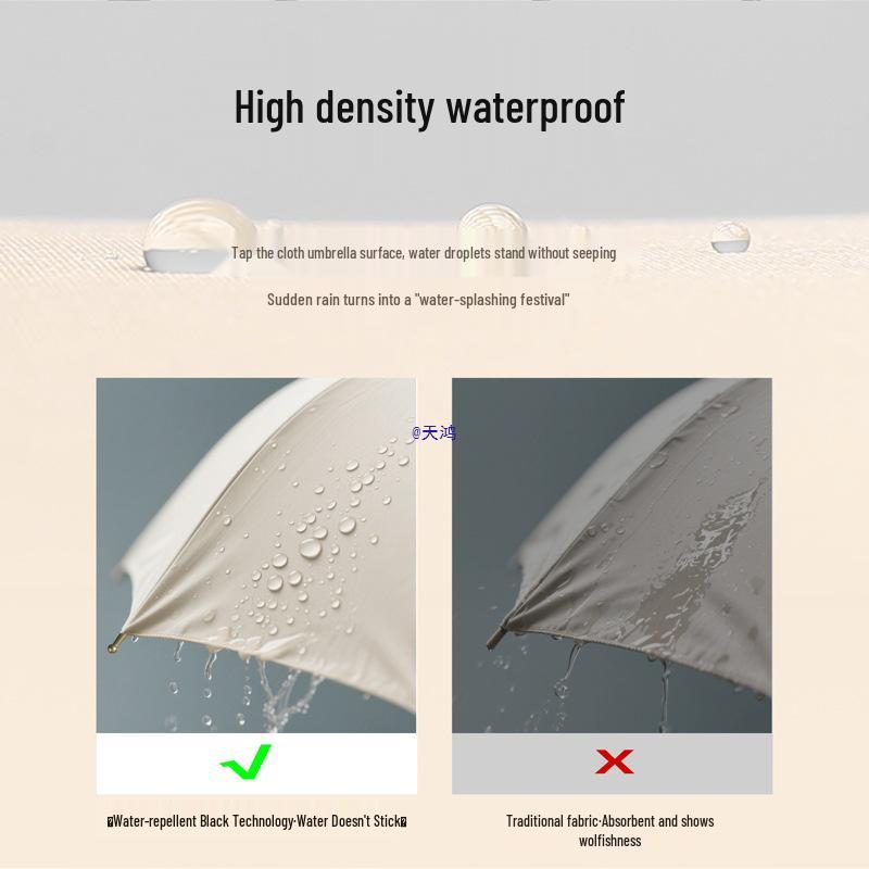 Extra-Large Women’s 24-Rib Windproof Double-Person Umbrella with Long Handle & Hook