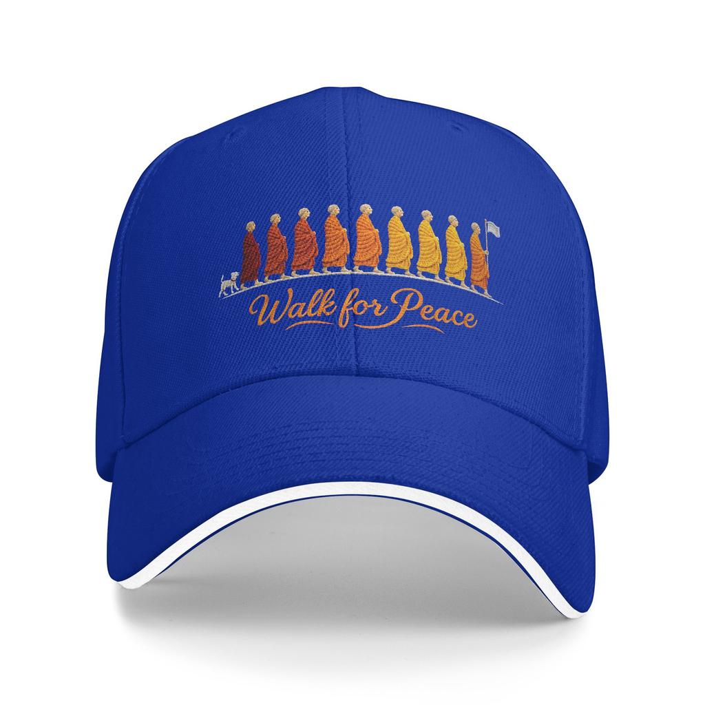 Gorra De Béisbol Casual Con Diseño De Monjes Caminando En La Paz De Zen Art Y Cita De Aloka Gorra Trucker De Verano Gorra Snap
