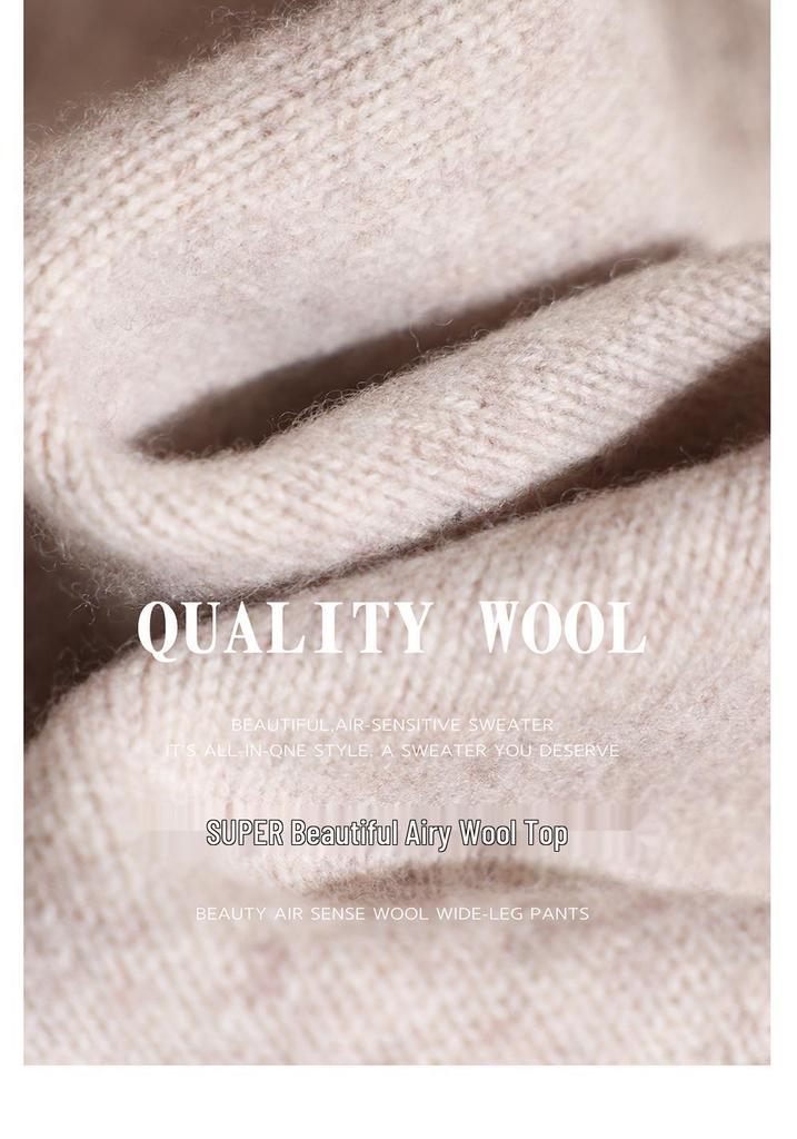 Women's High Neck Lambswool Base Layer: Warm, Thick Autumn/Winter Slimming Pullover Sweater