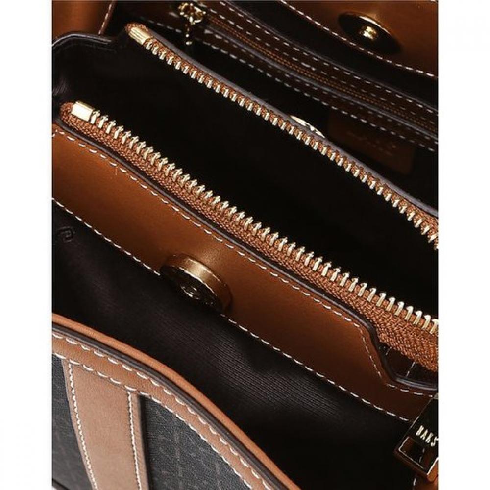 DakS Brown Barnet Bucket Bag S Dd Pattern Leather Combination