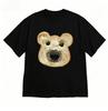 Korean Aesthetic Bear Toast Tshirt for WOMEN Girl Cute Breakfast Themed Short Sleeve Casual Versatile Crew Neck Tee Y2k Top