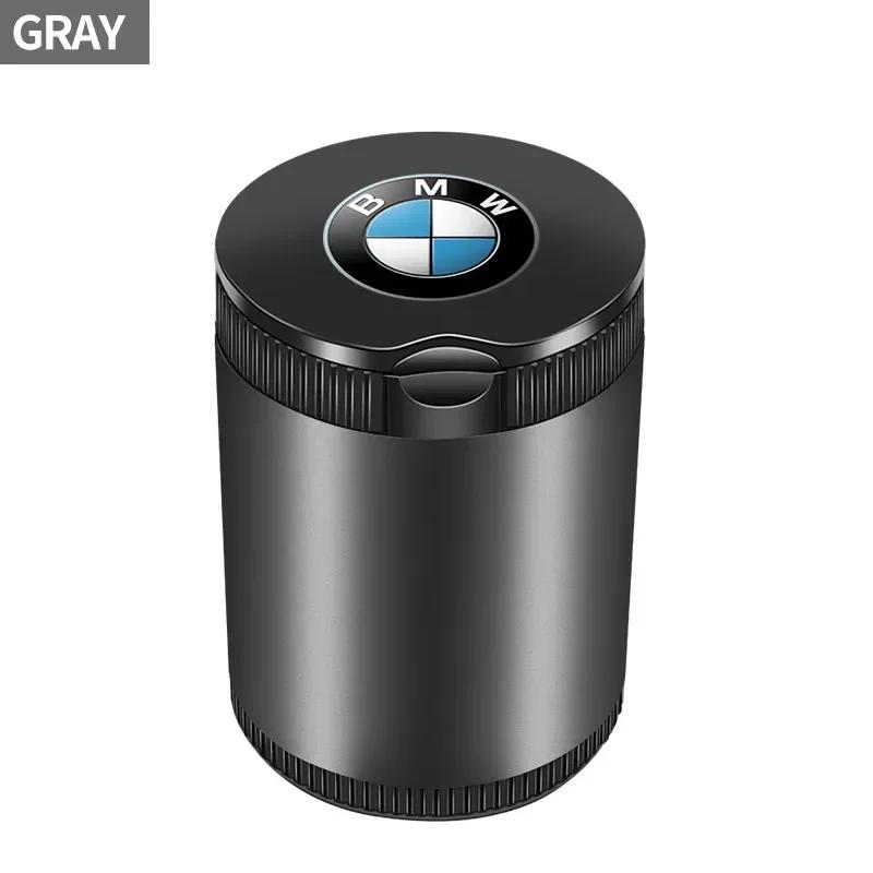 XWFVI1 Car Portable Ashtray LED Light Alloy Ash Tray Aluminum Cup For BMW 1 3 5 Series X1 X4 X5 X7 G20 G38 F20 F39 F48 E46 E60 E36 E39