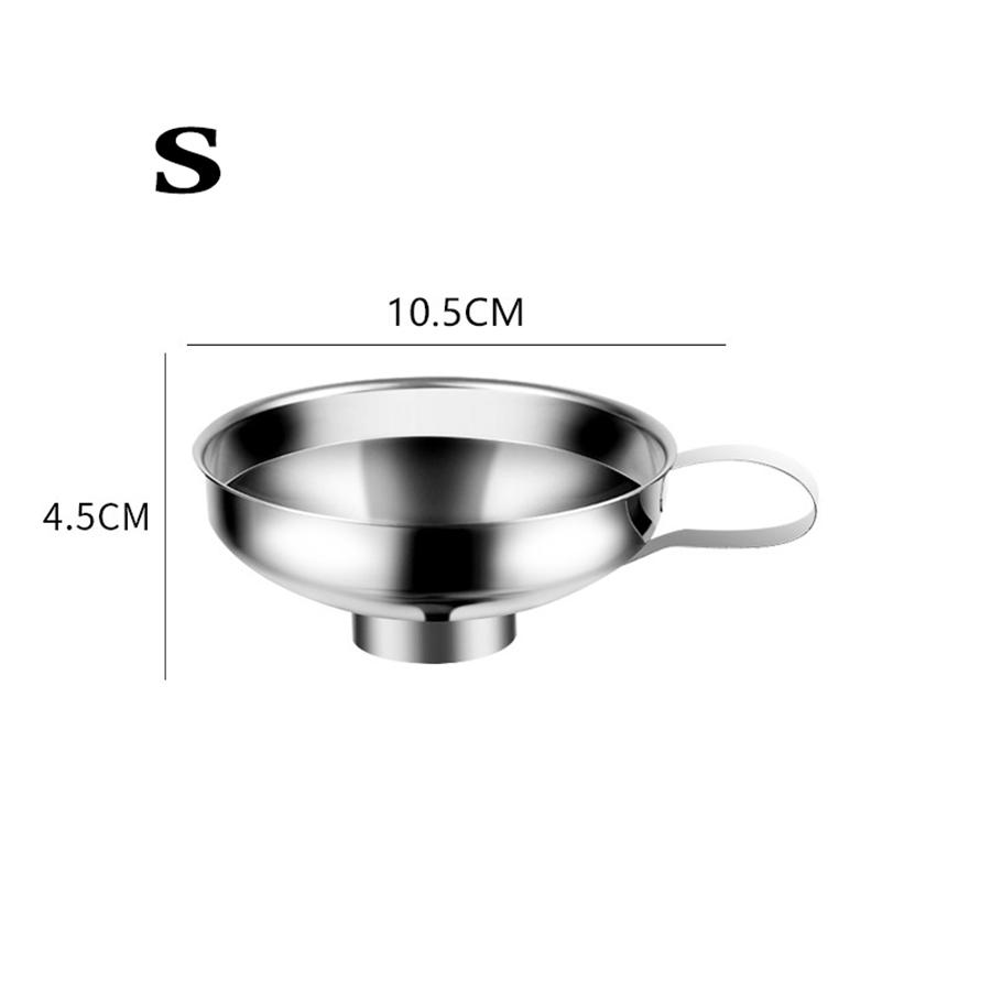 

Stainless Steel Filling Funnel Wide Mouth Jar Funnel with Handle for Wide Mouth Jars and Ordinary Mouth Jar Kitchen Filling Tool