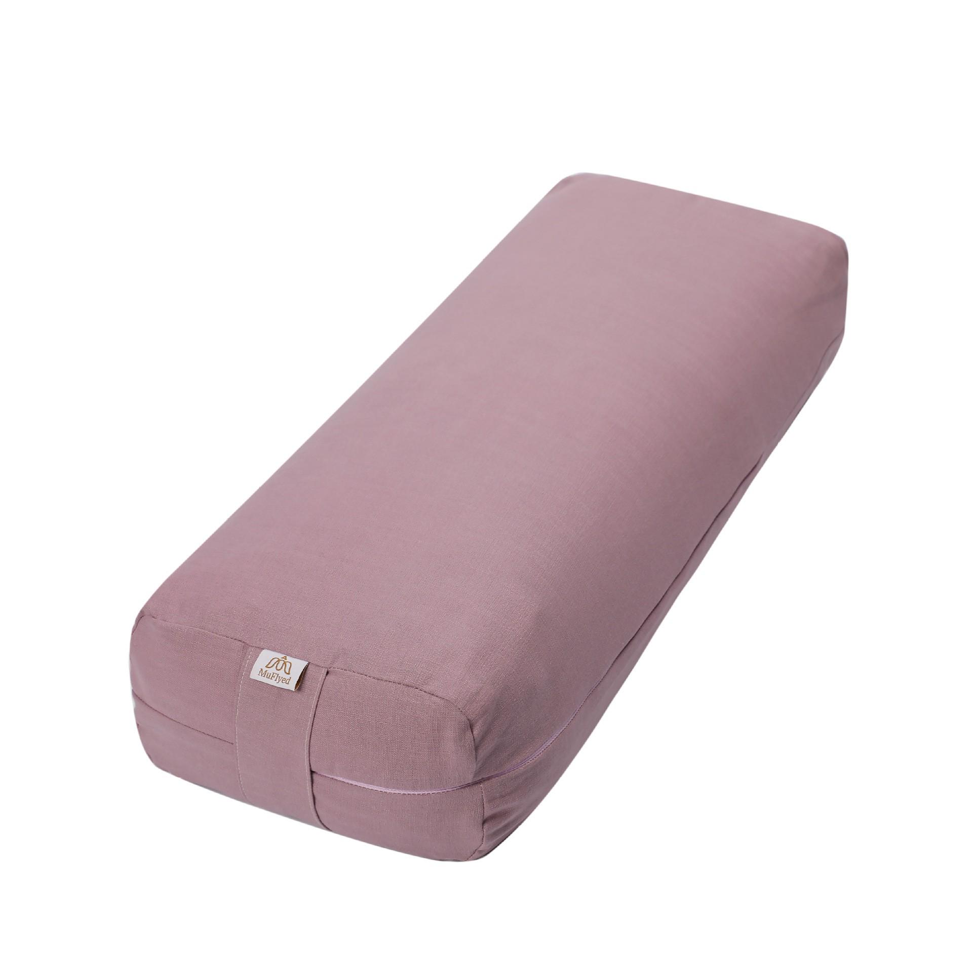 Pure Cotton Rectangular Yoga Bolster Pillow