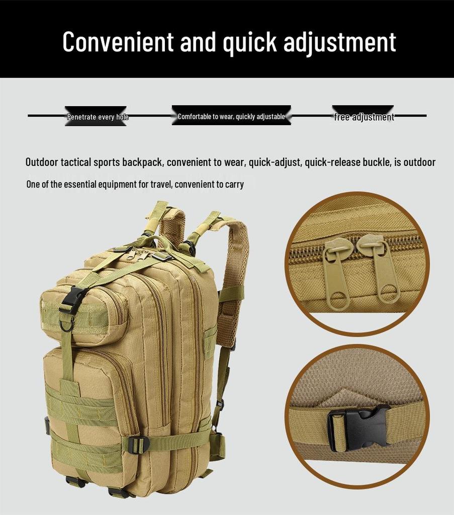 Taktischer 3P Rucksack mit großer Kapazität für Outdoor, Militär, Bergsteigen, Radfahren, Sport und Camping