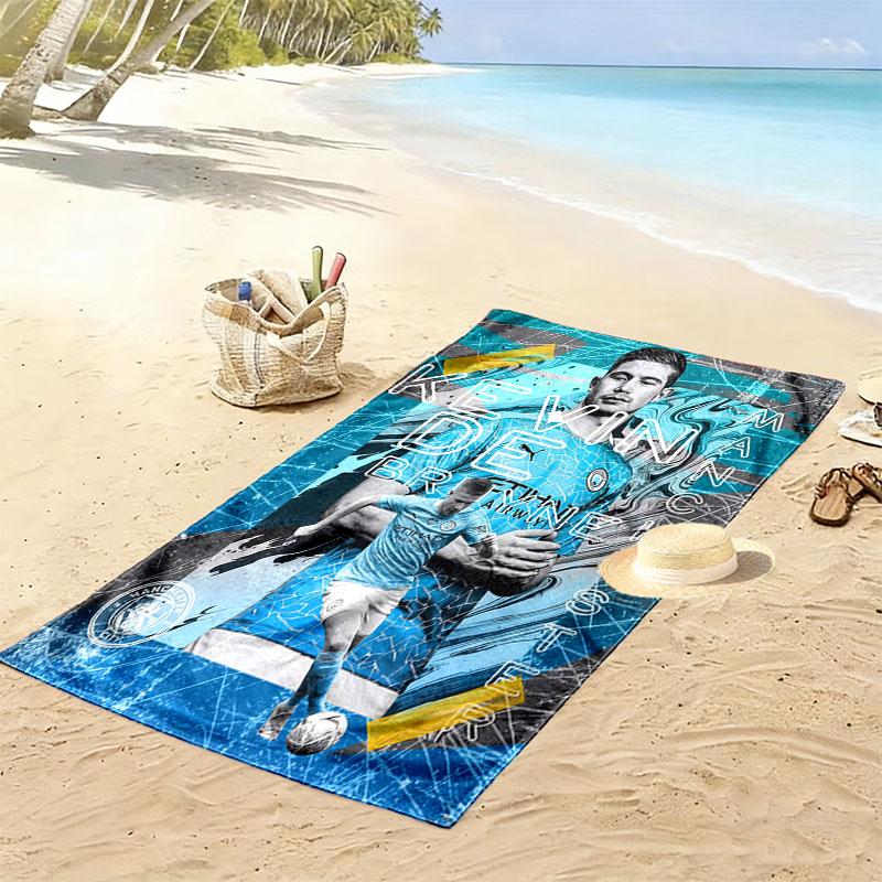 The Blues Print Beach Towel, Large Soft Quick Dry Towel for Beach Camping Swimming