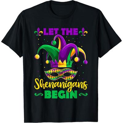 Let The Shenanigans Begin Mardi Gras Girls Men Women T-Shirt