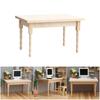 Unfinished Wooden Doll House Table 1:12 Scale Miniature Dining Table Furniture Ornament For Art Painting 11.8x7.6x7cm