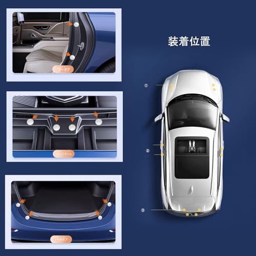 Car Door Cushion for Honda N-ONE JG3 Series JG4 Series JG2 Series JG1 Series N-BOX & Custom JF3 JF4 JF5/JF6 2017~ Car Door Shock Protection Cushi