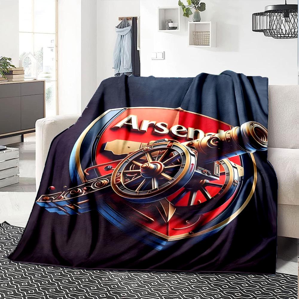 1pc A-Arsenal Blanket, Gift, for Men and Women, Soft Blanket, Good for Sofa Bed Couch Travel, Lightweight Flannel Blanket