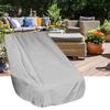 Γκρι Αδιάβροχο Ανθεκτικό στη Σκόνη Κάλυμμα Τραπεζιού Καρέκλας Κάλυμμα Προστασίας Σκάφους 61x56x64cm για Εξωτερική Χρήση