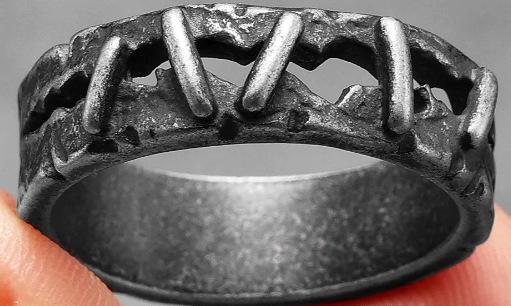 Мужское кольцо, дизайн в стиле темного панка, мелкосерийное, премиальное, с прошивкой no. 9