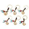 Vintage Brass Keychain Pendant Cute Handmade Fortune Giving Craft Decoration Universal Car Interior Pendant Lucky Charm