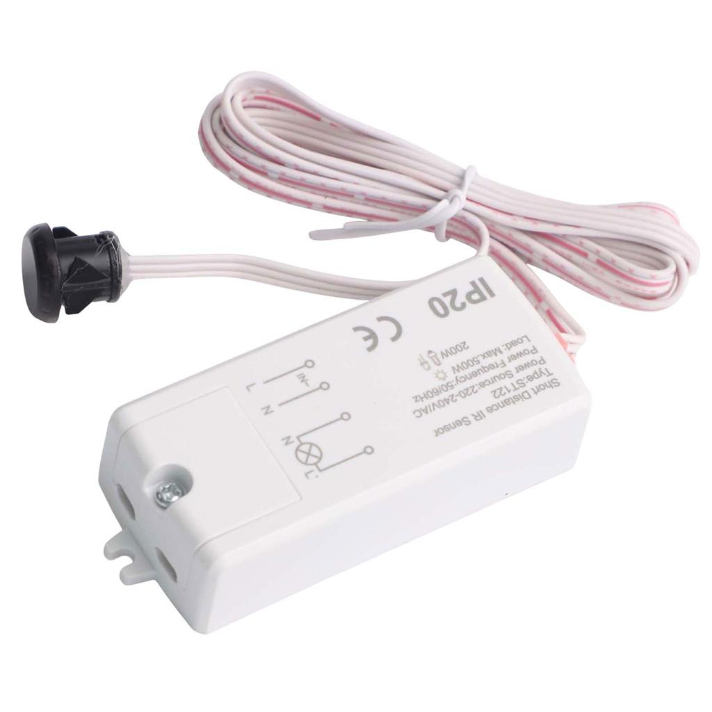 Home Lighting Controller Proximity Sensor White Infrared Switch Compact And Lightweight Design For Modern Furniture