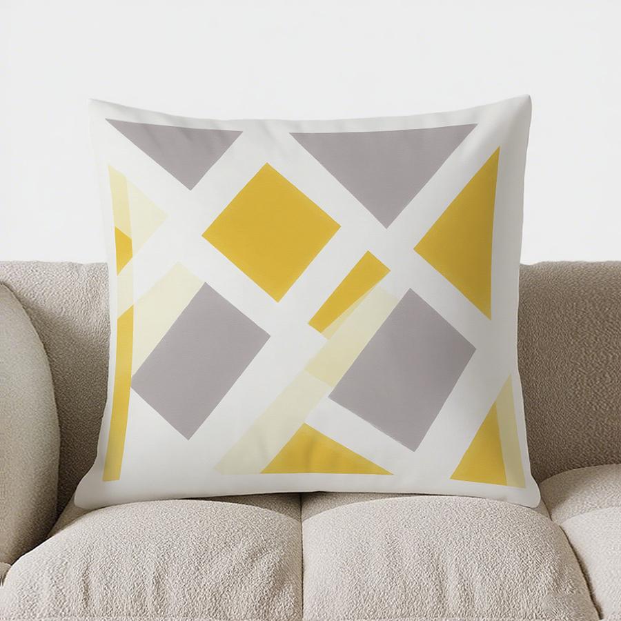 Home Decor Modern Geometric Pattern Square Pillow Cover Pattern Cushion Cover Suitable For Sofa Bedroom Car Pillow Cover