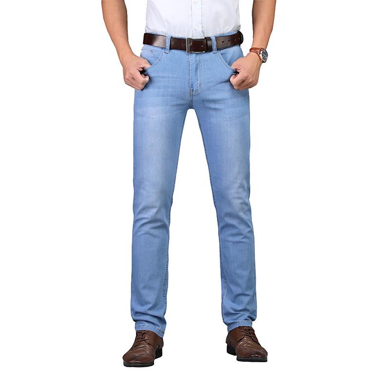 Business Casual Pantalones de Hombre Pantalones Rectos Vaqueros De Hombre  Pantalones Finos comprar a buen precio — entrega gratuita, reseñas reales  con fotos — Joom