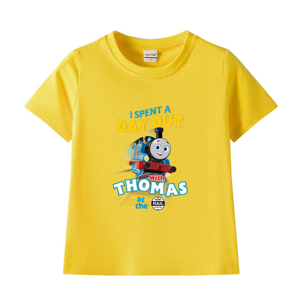 Boys' Printed Short-Sleeve Cotton T-shirt - 2023 Summer Fashion